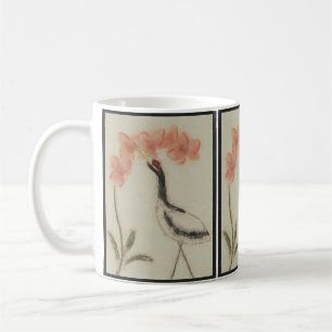 Kran-und Orchideen-Tasse Tasse