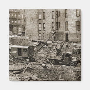 Kranbahn im Nordwesten und Schublade Magnet