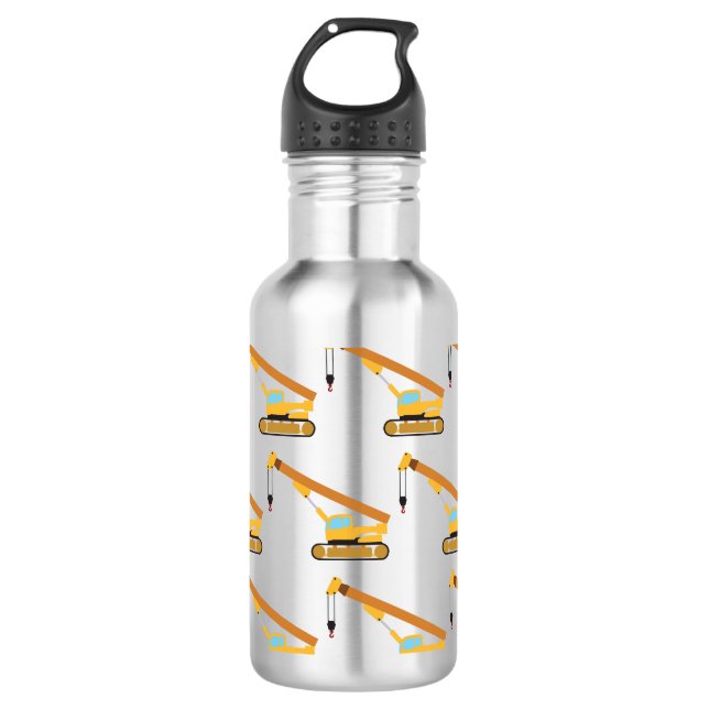 Kranbau Edelstahlflasche (Vorderseite)