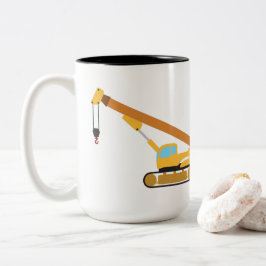 Kranbau Zweifarbige Tasse