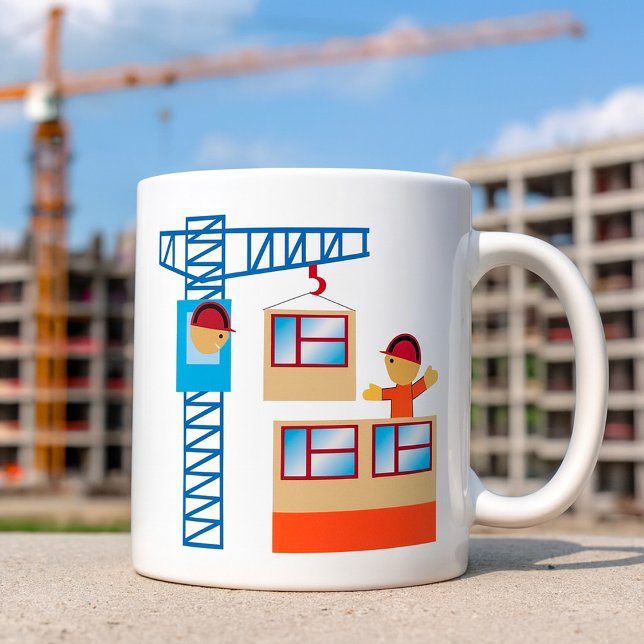 Kranbetreiber und Bauarbeiter Kaffeetasse (Von Creator hochgeladen)