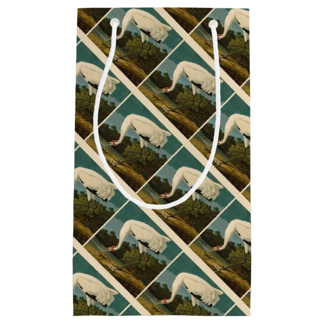 Krane Audubon Vogelmalerei Kleine Geschenktüte (Vorderseite)