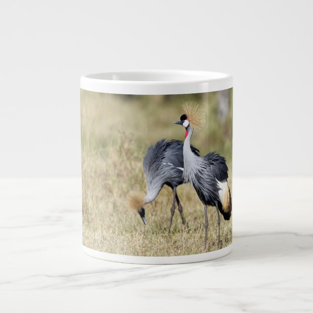 Krane bei Masai Mara Jumbo-Tasse (Vorderseite)