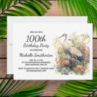 Krane Blätter Foliage Bloral 100. Geburtstag