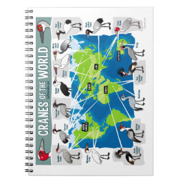 Kräne der Welt Notizblock