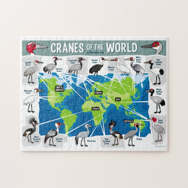 Kräne der Welt Puzzle (Horizontal)