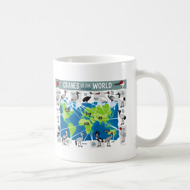 Kräne der Welt Tasse (Rechts)