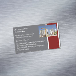 Krane Gebäude AN Gebäude Bau Magnetische Visitenkarte