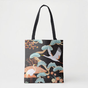 Krane, Helden: Japanisches Vogelmuster.
