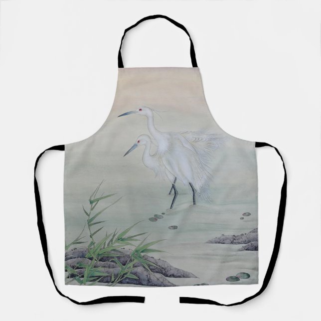 Krane im chinesischen Fluss Schürze (Vorderseite)