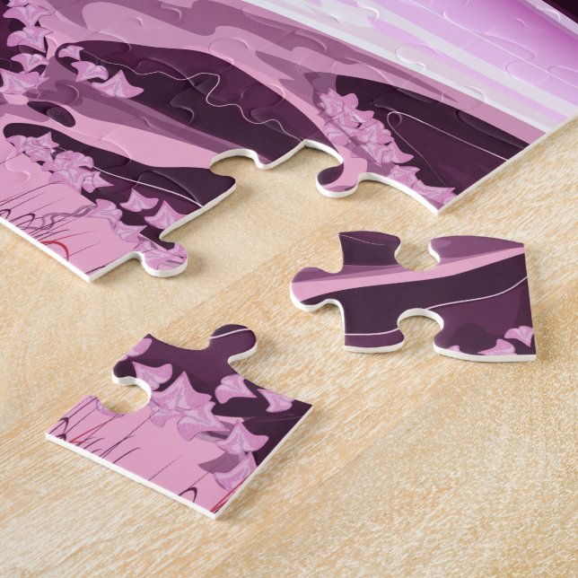 Krane im koreanischen Garten Puzzle (Seite)