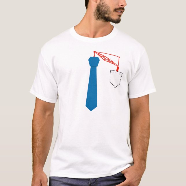 Krane Krawatte T-Shirt (Vorderseite)