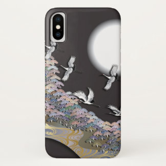 Krane, Mond und Kiefern Case-Mate iPhone Hülle