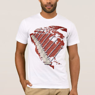 KRANE OPERATOR DIAMOND PLATE CRANE BRICK US MAP T-Shirt