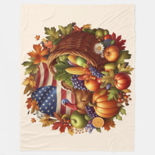 Kräne von US/US/Erntedank Fleecedecke