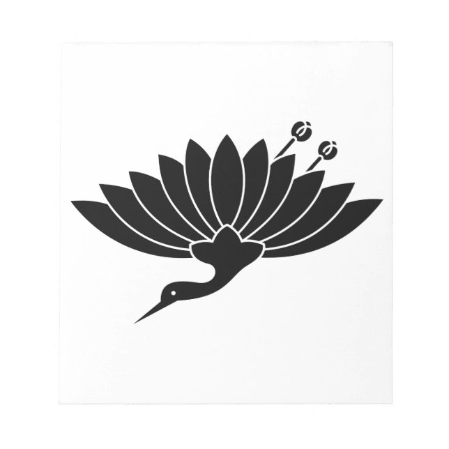 Kranes Chrysanthemum Notizblock (Vorderseite)