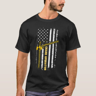 Kranführer Amerikanische Flagge Kranführer Woche 1 T-Shirt