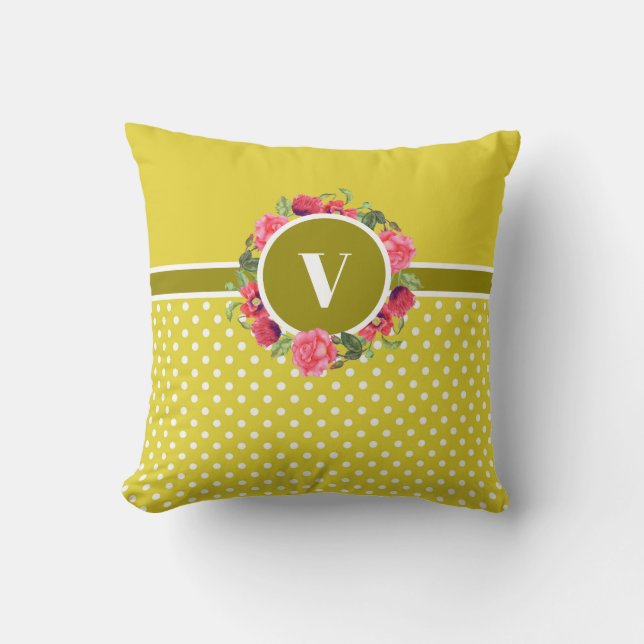 Krängungszirkel der Blume Rot und Rosa Kissen (Vorderseite)