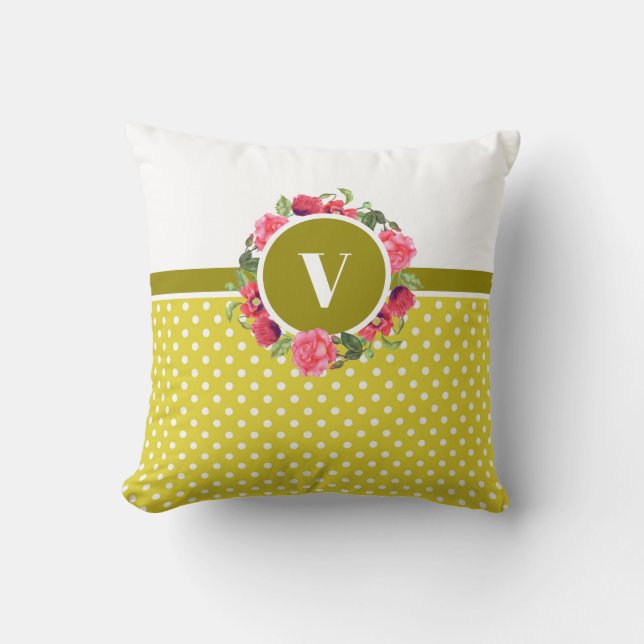 Krängungszirkel der Blume Rot und Rosa Kissen (Vorderseite)