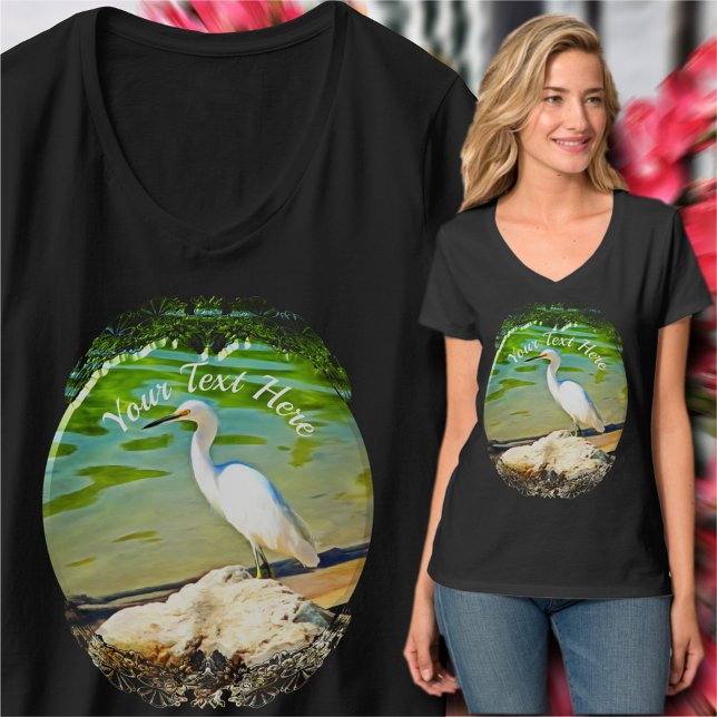 Kranich am Mismaloya-Fluss 0335 T-Shirt (Von Creator hochgeladen)