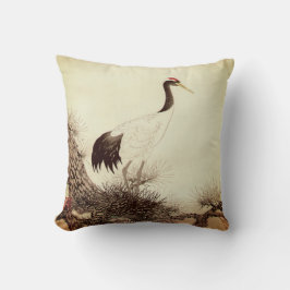 Kranich auf Pine Tree Ito NisaburoIto Nisaburo Kissen