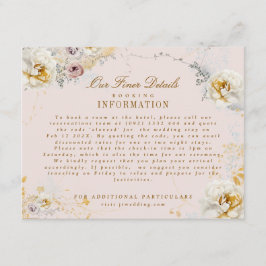 Kranich-Kranz-Hochzeitsboho Begleitkarte