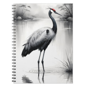 Kranich Notizbuch Journal Notizblock