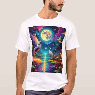 Kranich- und Libellen-Duett T-Shirt