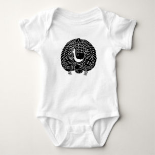Kranich und Schildkröte Baby Strampler