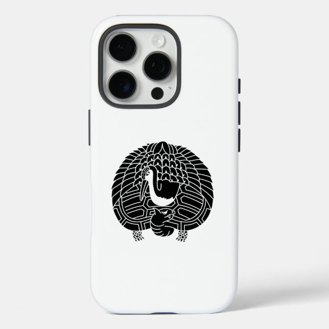 Kranich und Schildkröte Case-Mate iPhone Hülle (Rückseite)