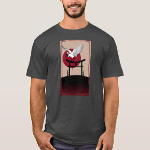 Kranich Vogel Retro Vintage 90er Stil Japanisch T-Shirt