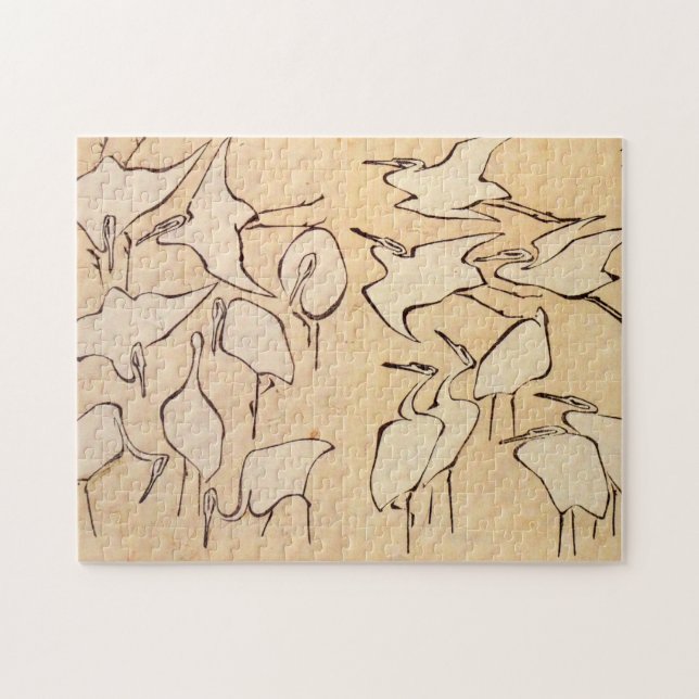 Kraniche Puzzle (Horizontal)