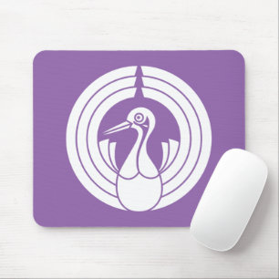 Kranichförmiger Noshi-Kreis Mousepad