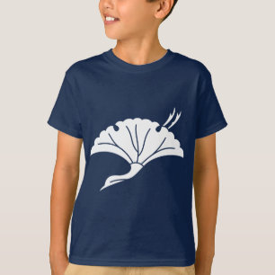 Kranichförmiges Ginkoblatt T-Shirt