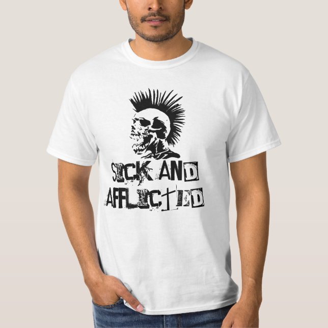 krank und geplagt T-Shirt (Vorderseite)