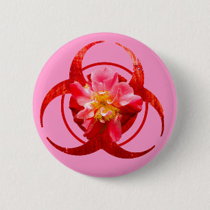 Kranke Orchidee Button