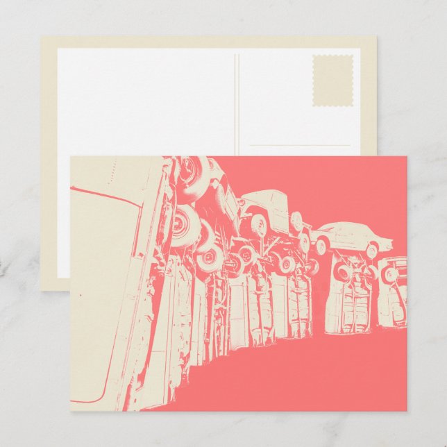 Kranke Postkarte (Vorne/Hinten)