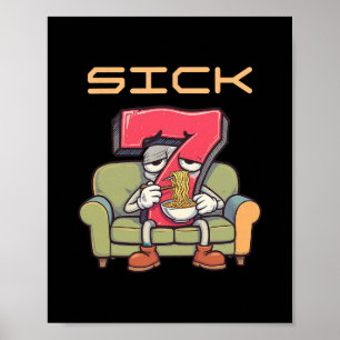 Kranke Sieben 67 Meme Sechs Sieben 1 Poster
