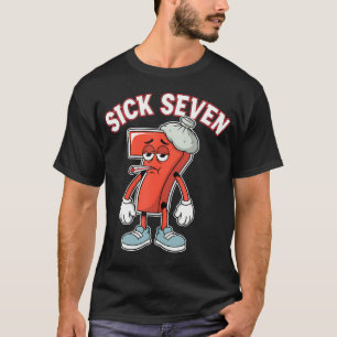 Kranke Sieben 67 Meme Sechs Sieben Lustiger Wortwi T-Shirt