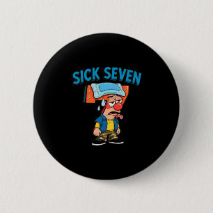 Kranke Sieben Lustiges Meme 67 Sechs Sieben Hallow Button