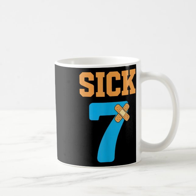 Kranke Sieben Meme Sechs Sieben Krank 7 Lustig Byn Kaffeetasse (Rechts)