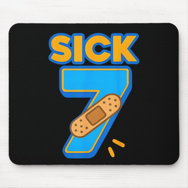 Kranke Sieben Meme Sechs Sieben Krank 7 Lustiger G Mousepad (Vorne)