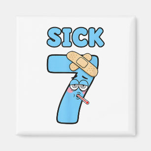 Kranke Sieben Meme T-Shirt 67 Sechs Sieben Lustige Magnet