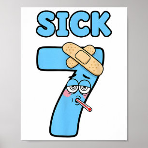 Kranke Sieben Meme T-Shirt 67 Sechs Sieben Lustige Poster
