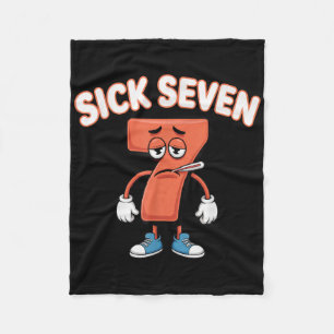 Kranke Sieben Meme T-Shirt Sechs Sieben Lustiger W Fleecedecke
