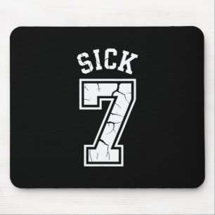 Kranke Sieben Meme T-Shirt Sechs Sieben Spaß  Mousepad