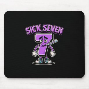 Kranke Sieben Meme Tee Sechs Sieben Lustiger Wortw Mousepad