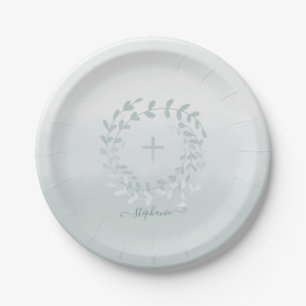 Kranke und Kreuz Pappteller