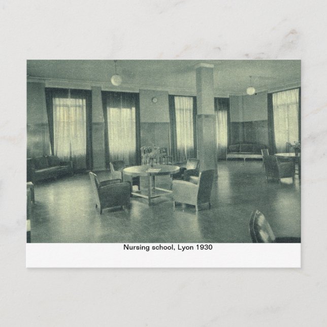 Krankenanstalt, Lyon 1930 Postkarte (Vorderseite)
