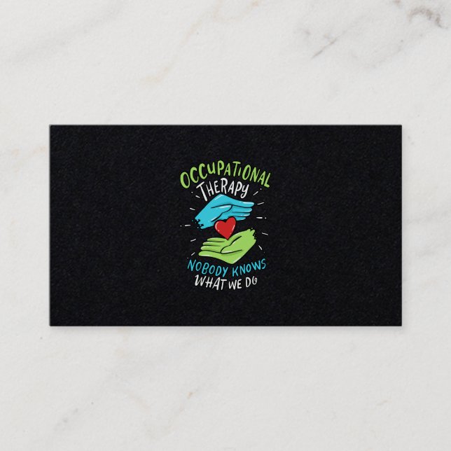 Krankengeschenk für Therapeuten Visitenkarte (Vorderseite)